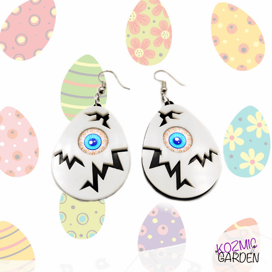 CRACKED EGG EASTER EARRINGS - Kozmic Garden