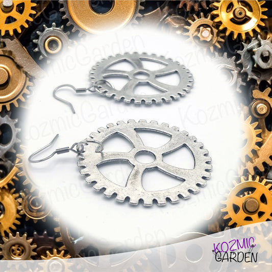 GEAR EARRINGS | Gear up for style!