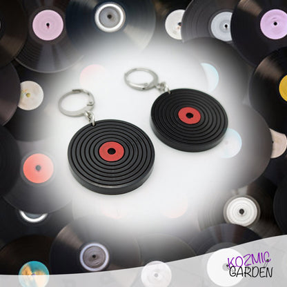 Retro Vinyl Disc Earrings – Music Lover’s Dream