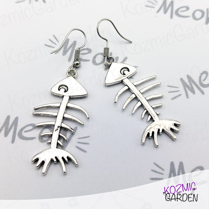 FISH BONE EARRINGS | Adopt a Sardine!