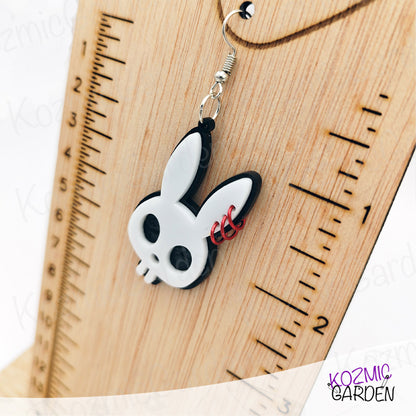 PUNK SKULL BUNNY EARRINGS | Egg-splode Your Style!