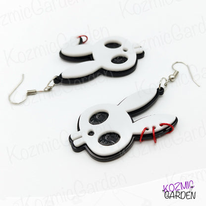 PUNK SKULL BUNNY EARRINGS | Egg-splode Your Style!