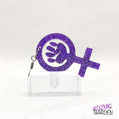 FEMINIST FIST SYMBOL EARRINGS - Wear Your Rights Proudly