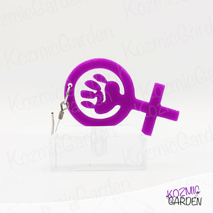 FEMINIST FIST SYMBOL EARRINGS - Wear Your Rights Proudly