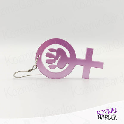 FEMINIST FIST SYMBOL EARRINGS - Wear Your Rights Proudly