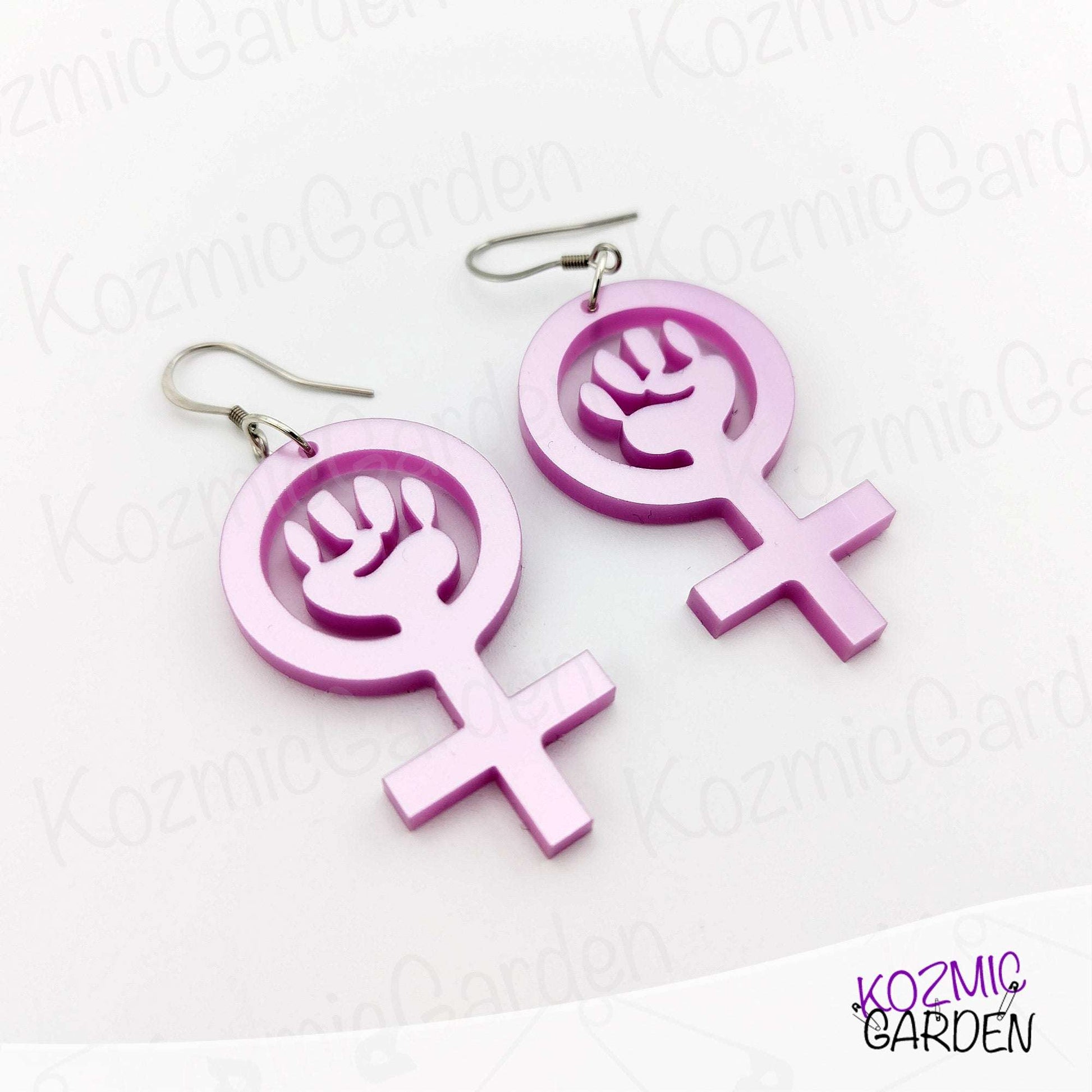 FEMINIST FIST SYMBOL EARRINGS - Wear Your Rights Proudly