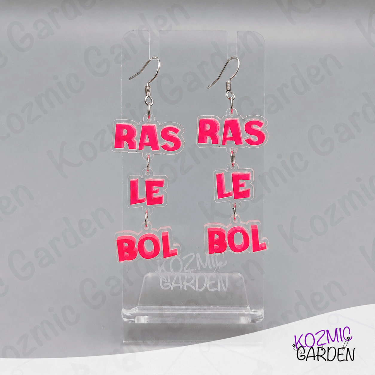 Ras Le Bol Earrings - Funny French "I'm Fed Up" Earrings | Humorous Statement Jewelry