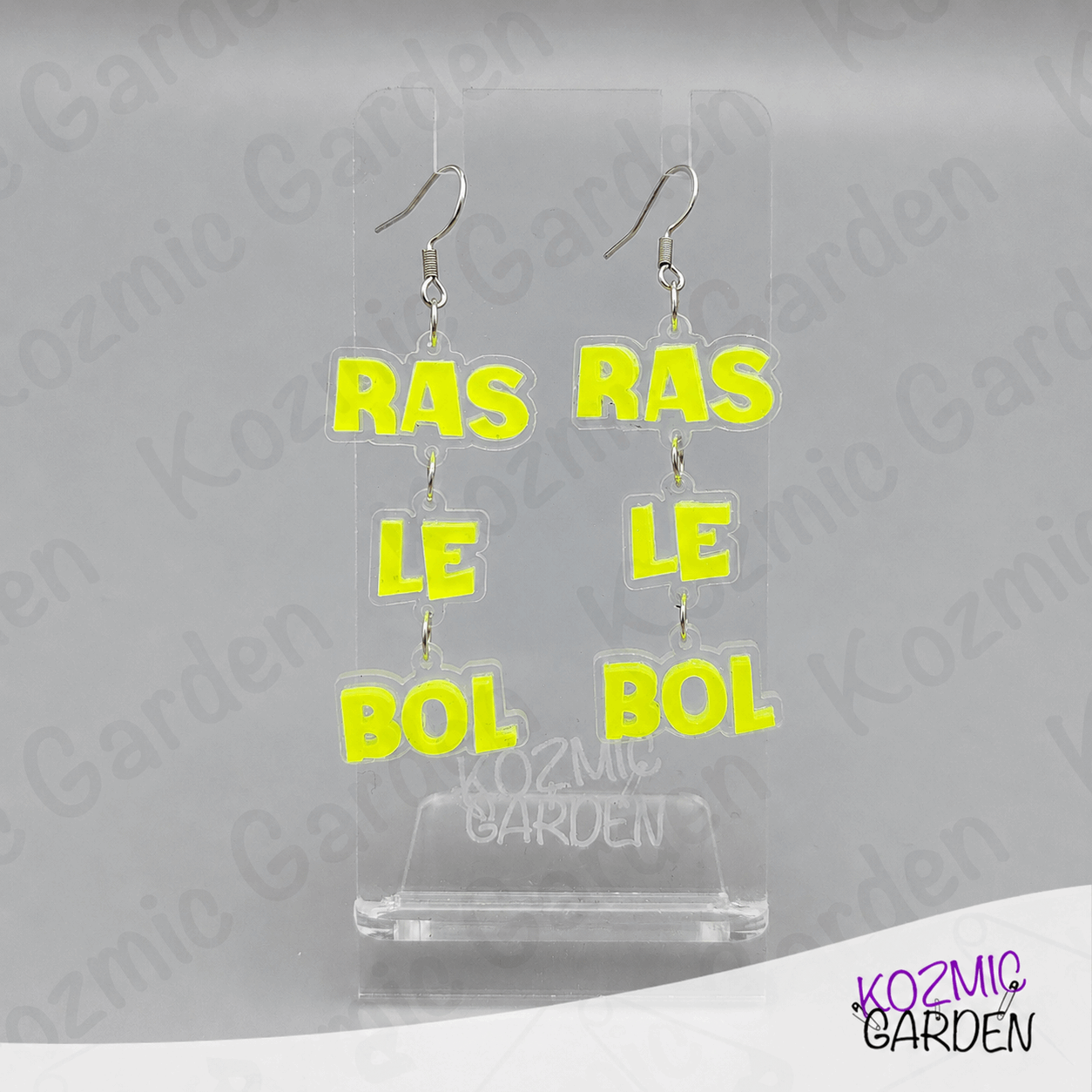 Ras Le Bol Earrings - Funny French "I'm Fed Up" Earrings | Humorous Statement Jewelry