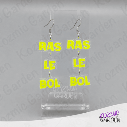 Ras Le Bol Earrings - Funny French "I'm Fed Up" Earrings | Humorous Statement Jewelry