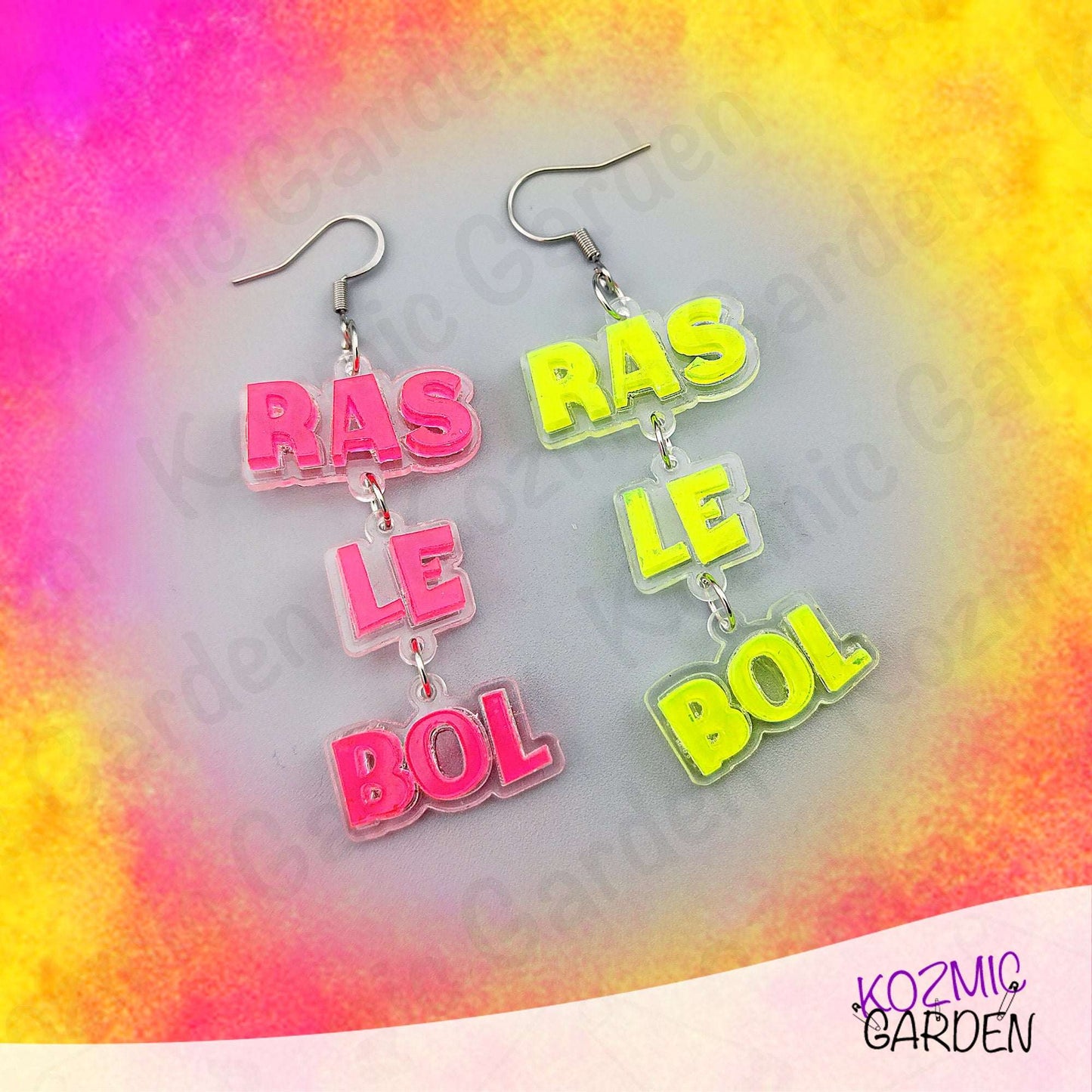 Ras Le Bol Earrings - Funny French "I'm Fed Up" Earrings | Humorous Statement Jewelry