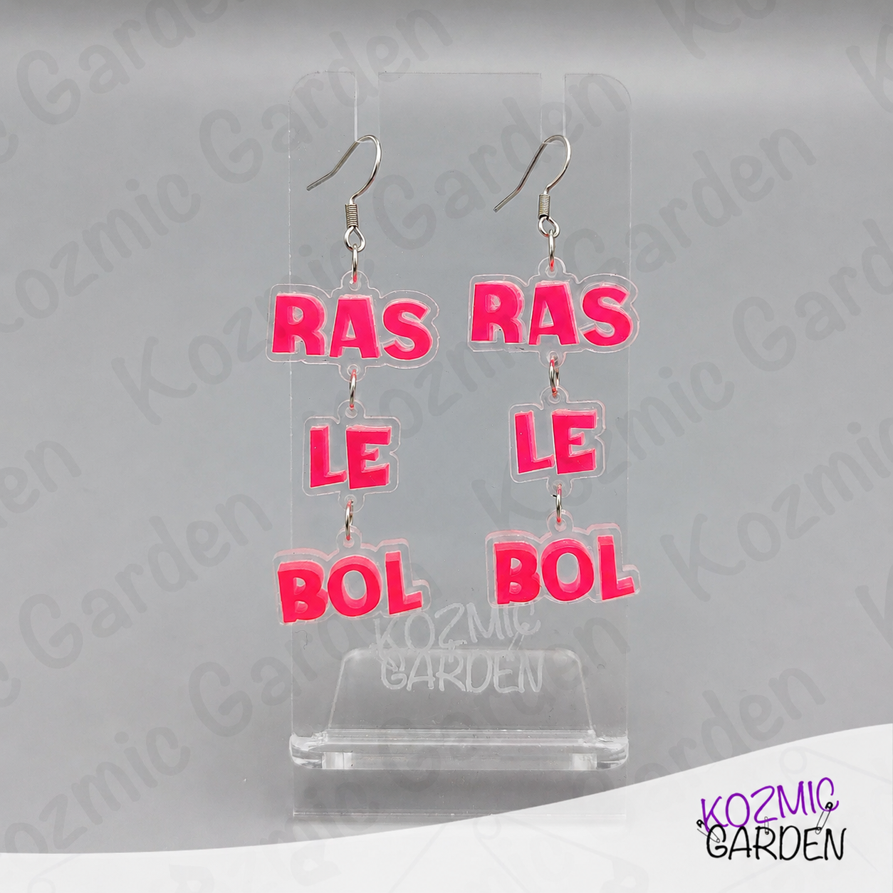Ras Le Bol Earrings - Funny French "I'm Fed Up" Earrings | Humorous Statement Jewelry