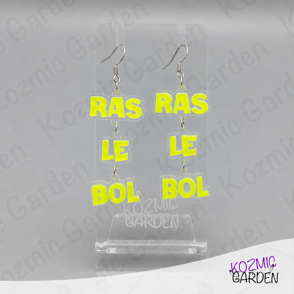 Ras Le Bol Earrings - Funny French "I'm Fed Up" Earrings | Humorous Statement Jewelry