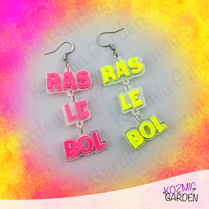 Ras Le Bol Earrings - Funny French "I'm Fed Up" Earrings | Humorous Statement Jewelry