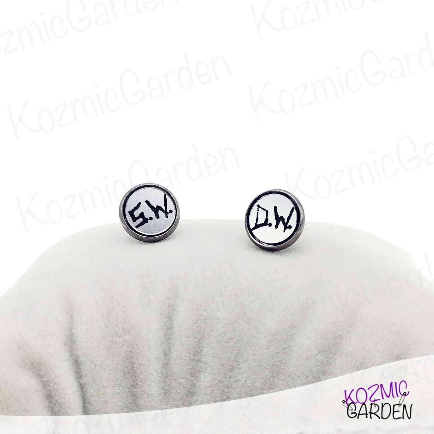 Supernatural DW & SW Initials Stud Earrings | Join the Hunt!