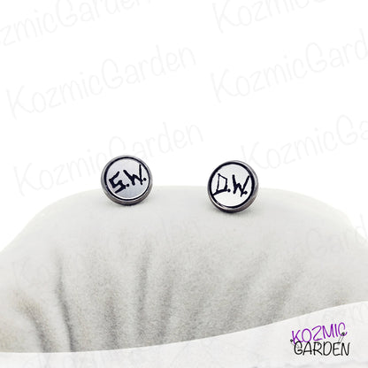 SUPERNATURAL SERIES SYMBOLS STUD EARRINGS | Don't be possessed, protect yourself!