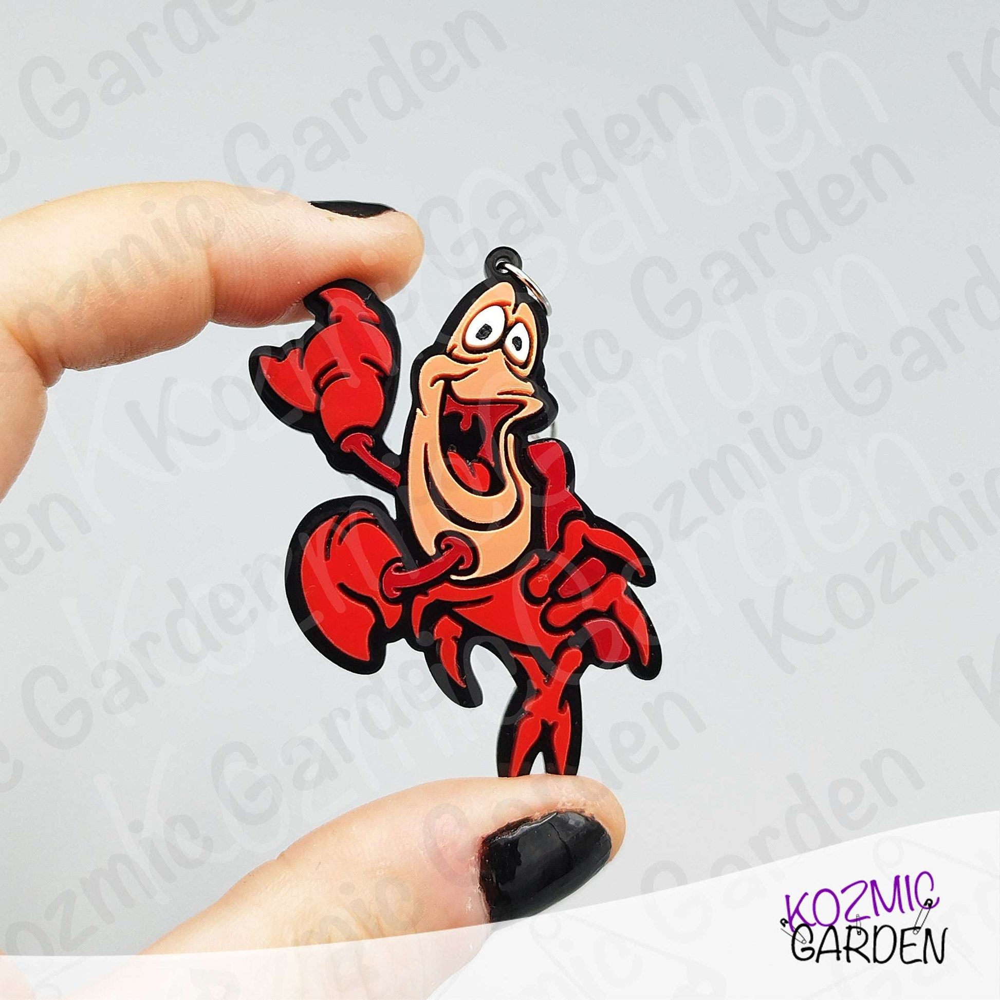 Sebastian Crab Earrings – Laser Cut Little Mermaid Inspired Jewelry