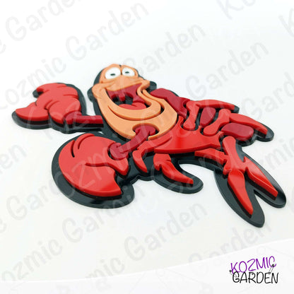 Sebastian Wall Decoration – 15cm Laser-Cut Crab | The Little Mermaid Inspired Home Decor