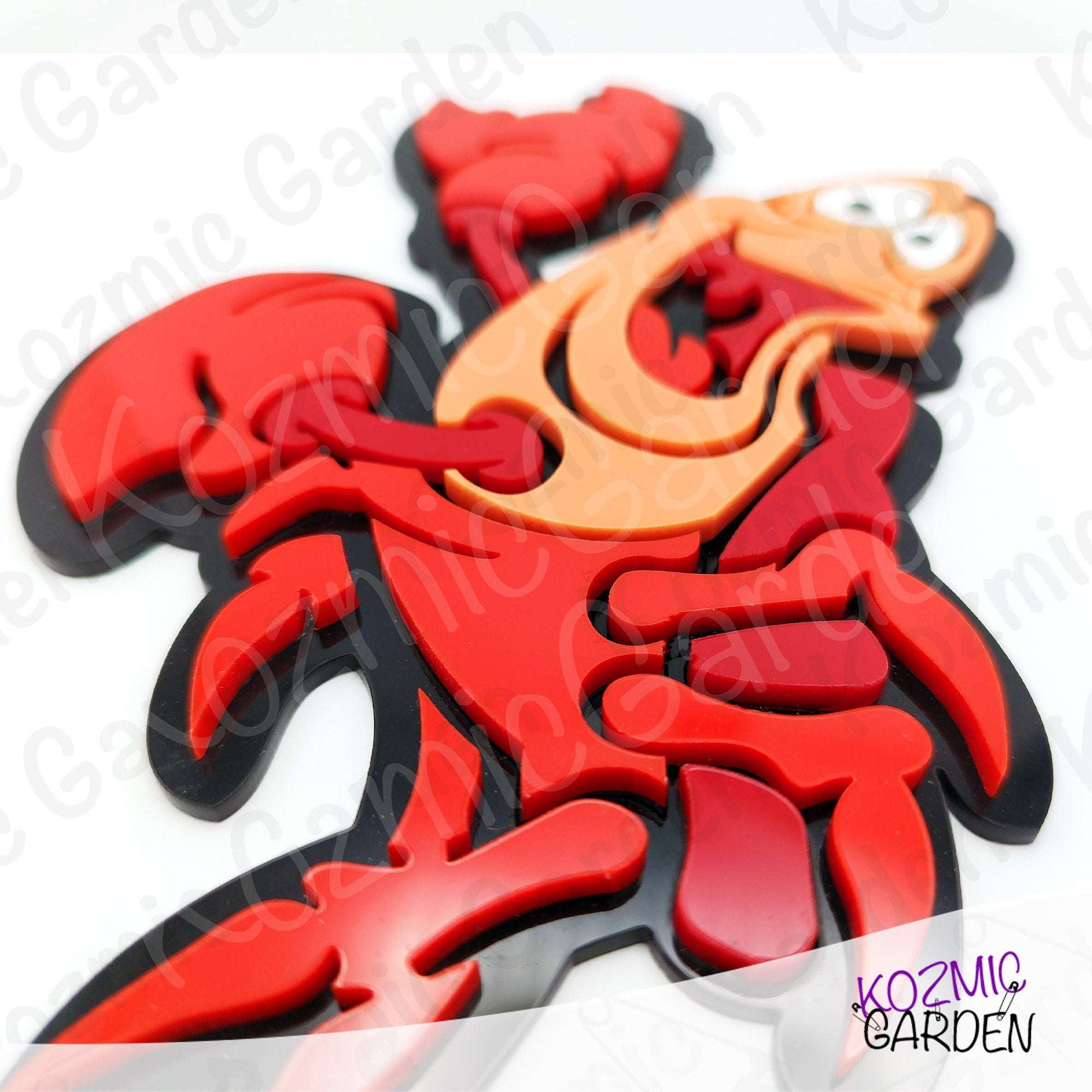 Sebastian Wall Decoration – 15cm Laser-Cut Crab | The Little Mermaid Inspired Home Decor