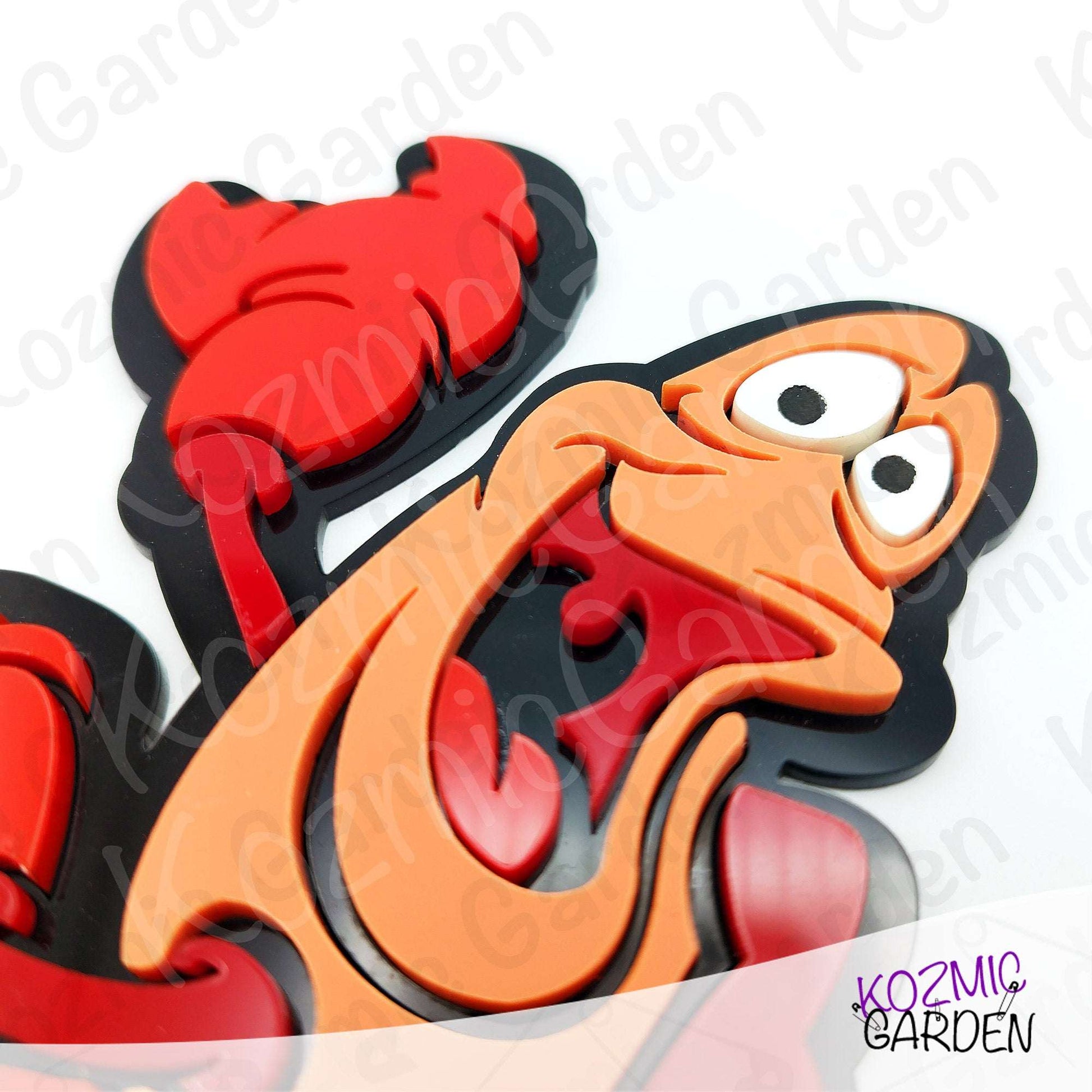 Sebastian Wall Decoration – 15cm Laser-Cut Crab | The Little Mermaid Inspired Home Decor