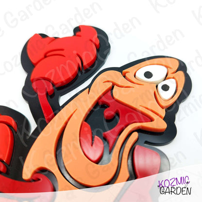 Sebastian Wall Decoration – 15cm Laser-Cut Crab | The Little Mermaid Inspired Home Decor