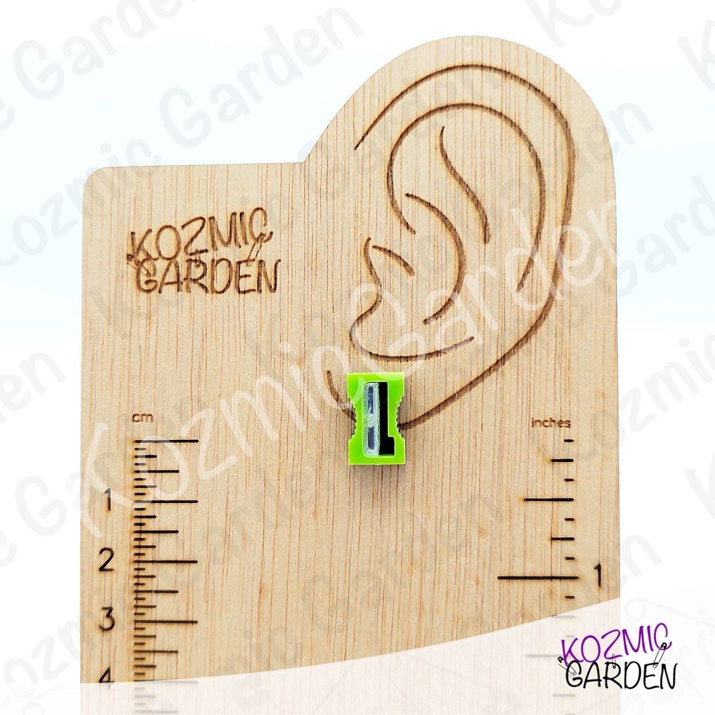 Funny Pencil Sharpener Stud Earrings – bright, quirky & super sharp!