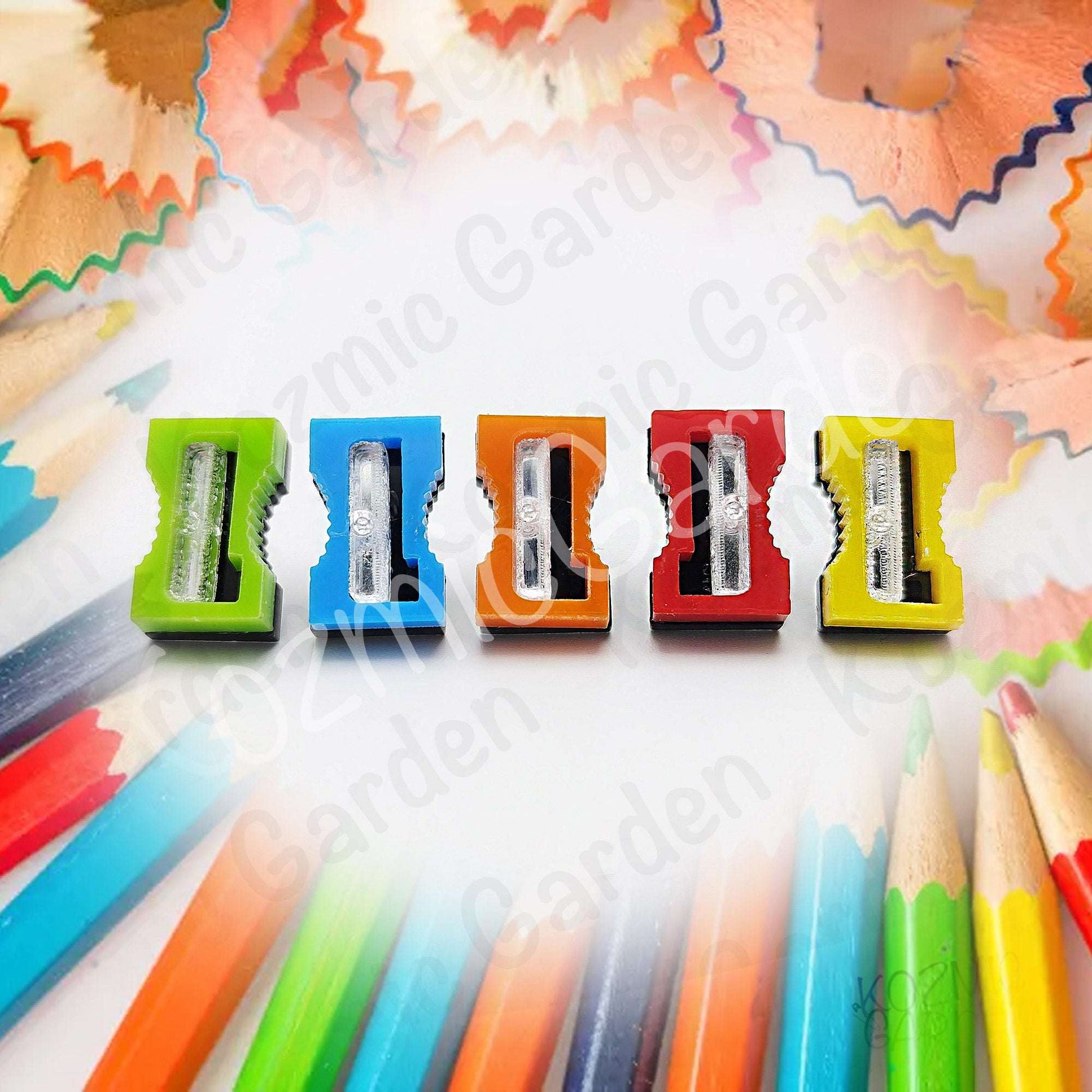 Funny Pencil Sharpener Stud Earrings – bright, quirky & super sharp!