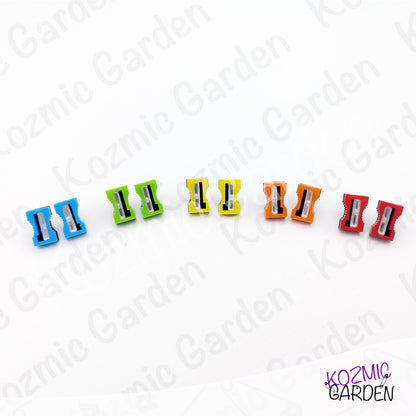 Funny Pencil Sharpener Stud Earrings – bright, quirky & super sharp!