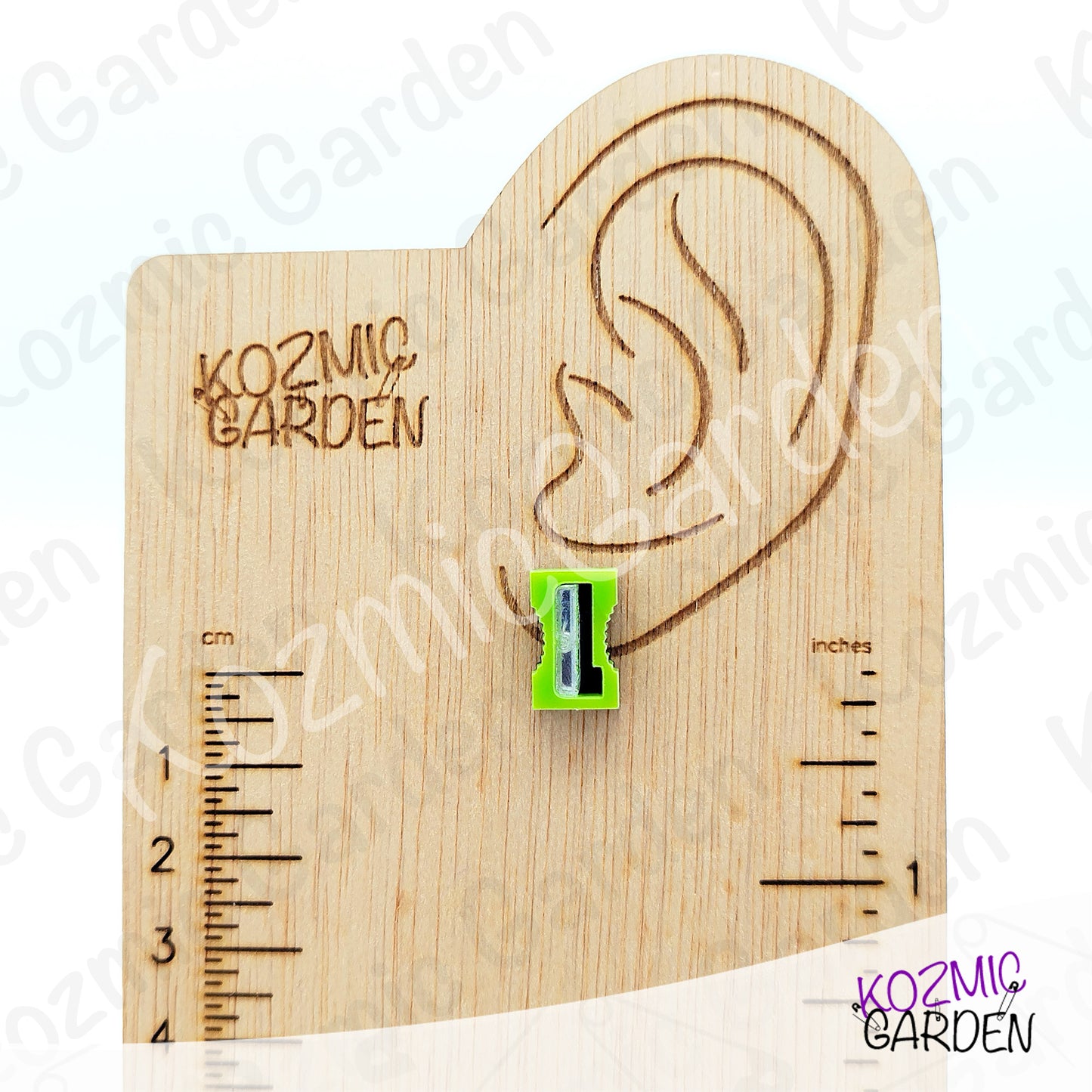 Funny Pencil Sharpener Stud Earrings – bright, quirky & super sharp!