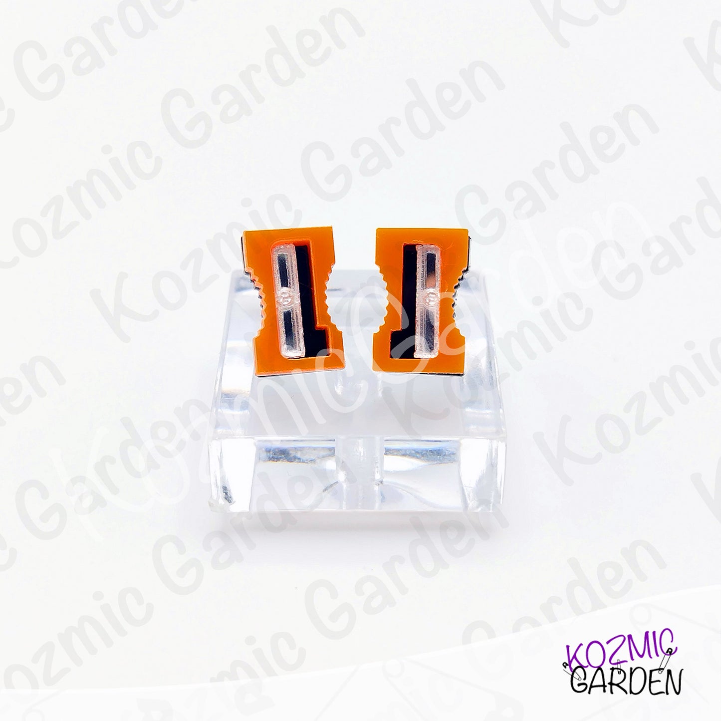 Funny Pencil Sharpener Stud Earrings – bright, quirky & super sharp!