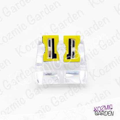 Funny Pencil Sharpener Stud Earrings – bright, quirky & super sharp!