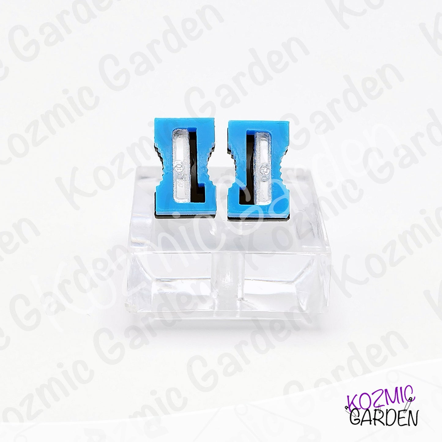 Funny Pencil Sharpener Stud Earrings – bright, quirky & super sharp!