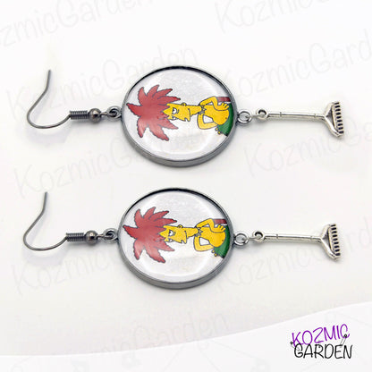 SIDESHOW BOB RAKE EARRINGS - Let Your Style Sow Mischief!