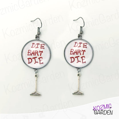 SIDESHOW BOB RAKE EARRINGS - Let Your Style Sow Mischief!