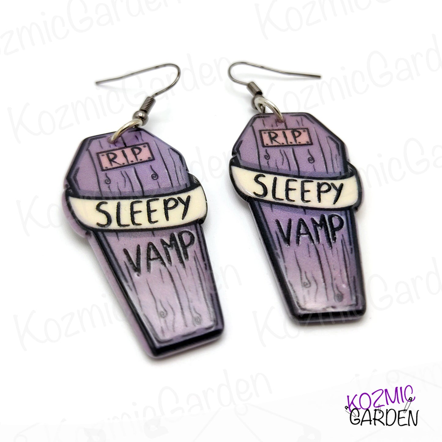 SLEEPY VAMPIRE COFFIN EARRINGS | Awaken Your Inner Vampire!