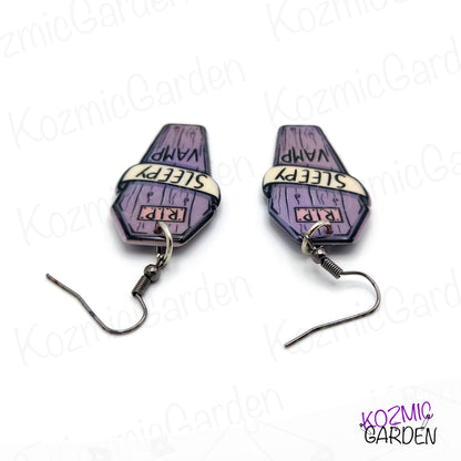 SLEEPY VAMPIRE COFFIN EARRINGS | Awaken Your Inner Vampire!