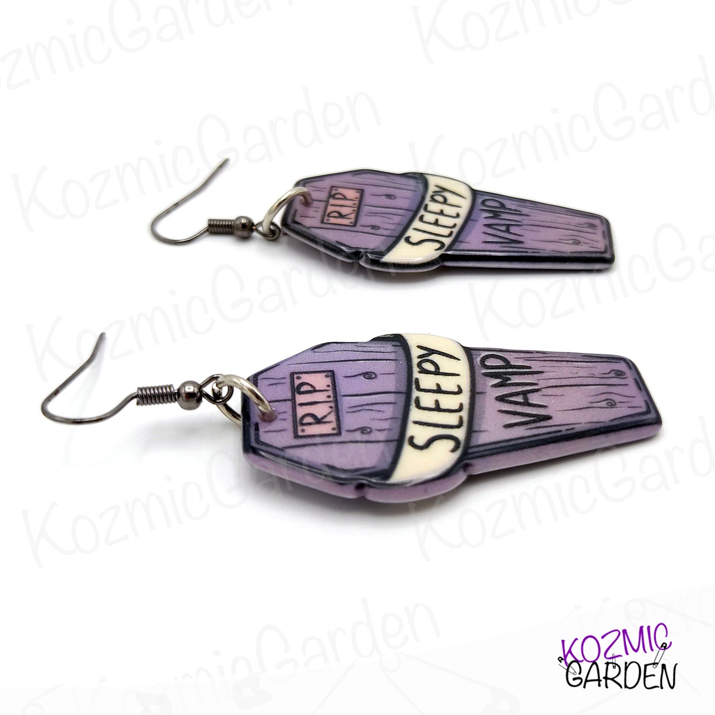 SLEEPY VAMPIRE COFFIN EARRINGS | Awaken Your Inner Vampire!