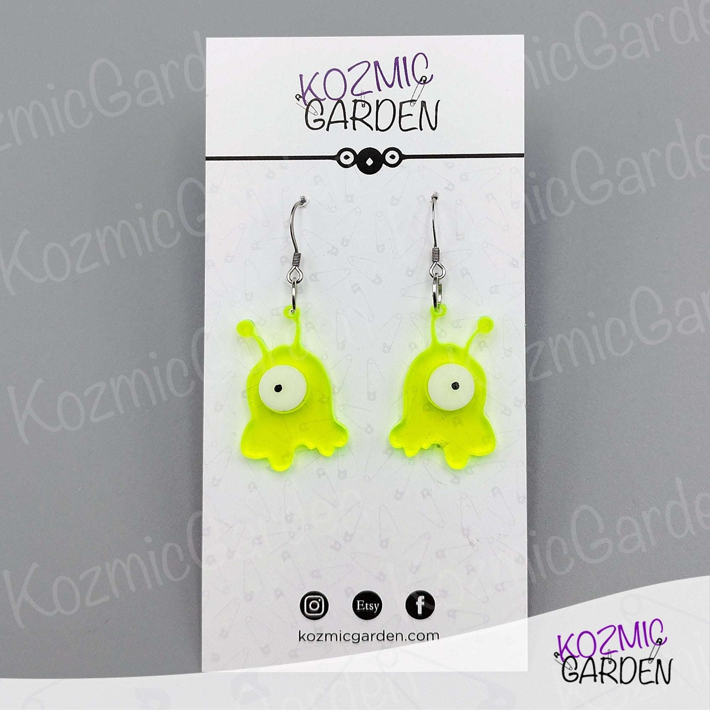 BRAIN SLUG EARRINGS | Futurama Inspired