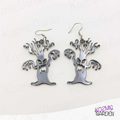 Spooky Tree Earrings | Welcome to the enchanted forest Muahahaha!