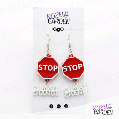 STOP CLIMATE CHANGE EARRINGS | Save The Planet!