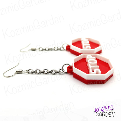 STOP SIGN EARRINGS  | Stop Traffic and Turn Heads Toward You!