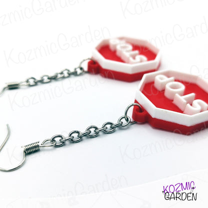 STOP SIGN EARRINGS  | Stop Traffic and Turn Heads Toward You!