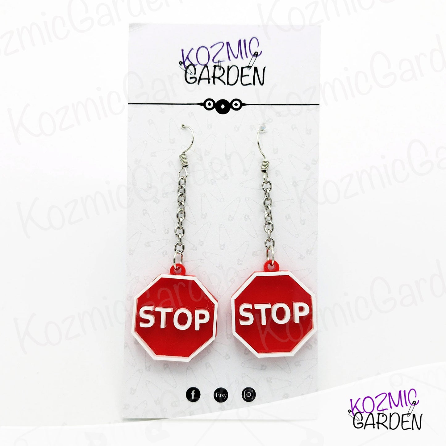 STOP SIGN EARRINGS  | Stop Traffic and Turn Heads Toward You!