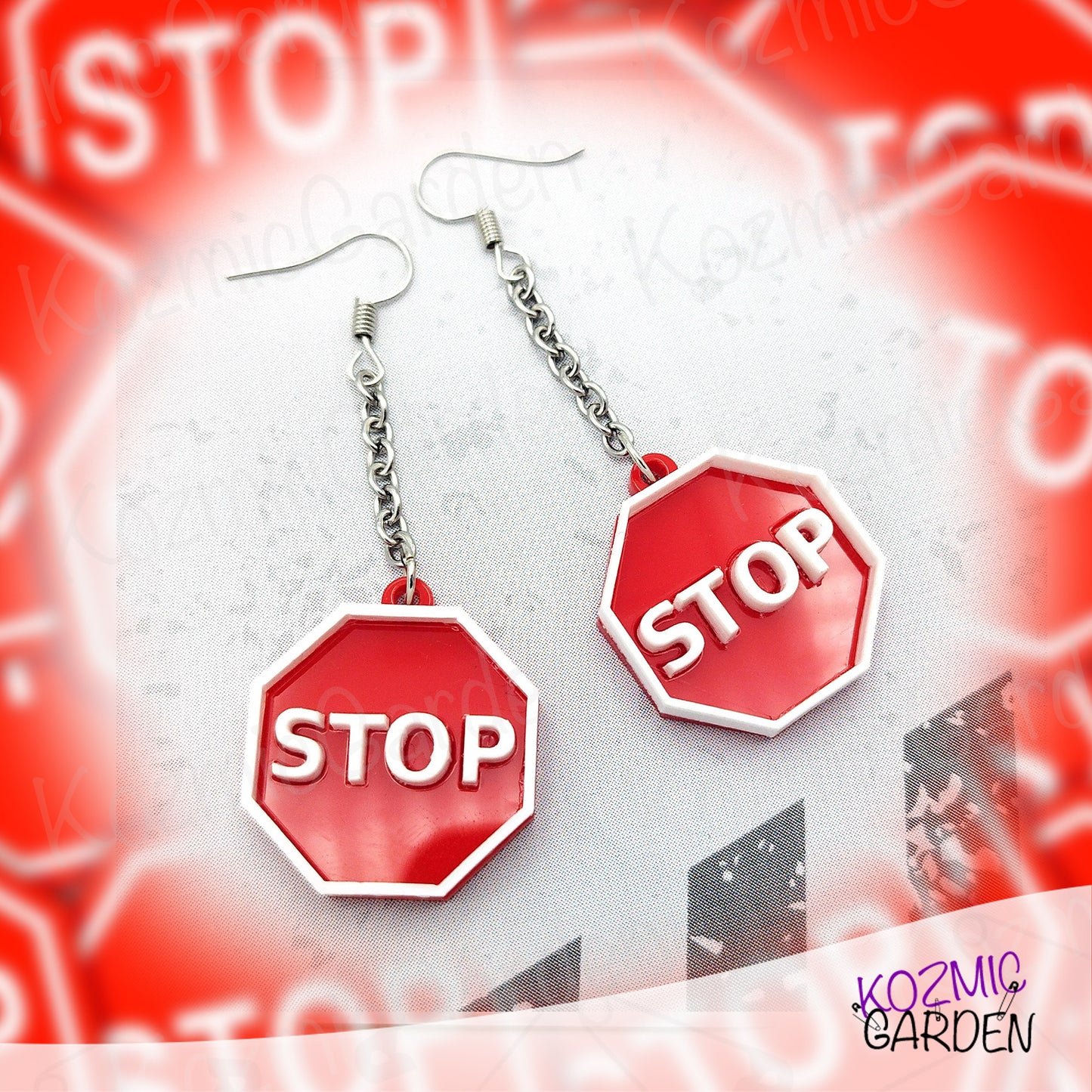 STOP SIGN EARRINGS  | Stop Traffic and Turn Heads Toward You!