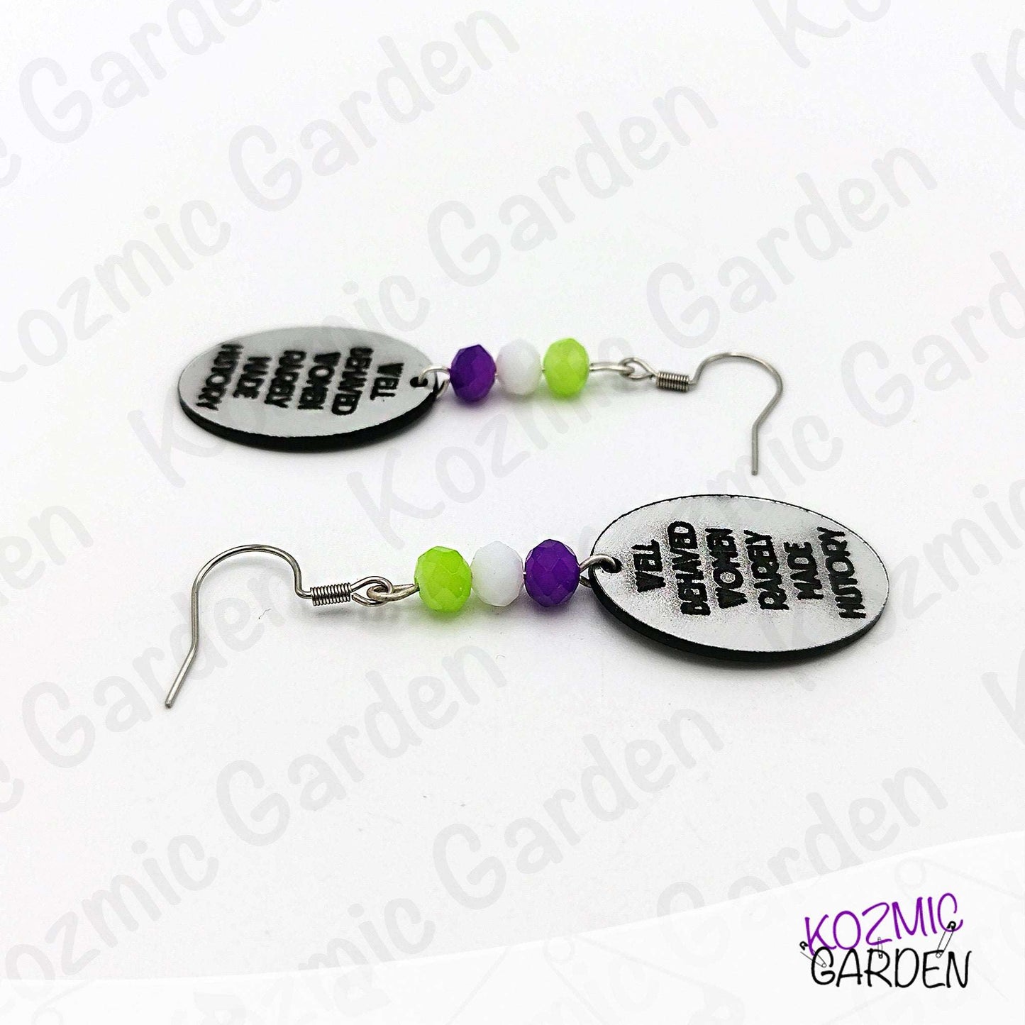 Suffragette Tribute Earrings – “Well Behaved Women Rarely Make History”