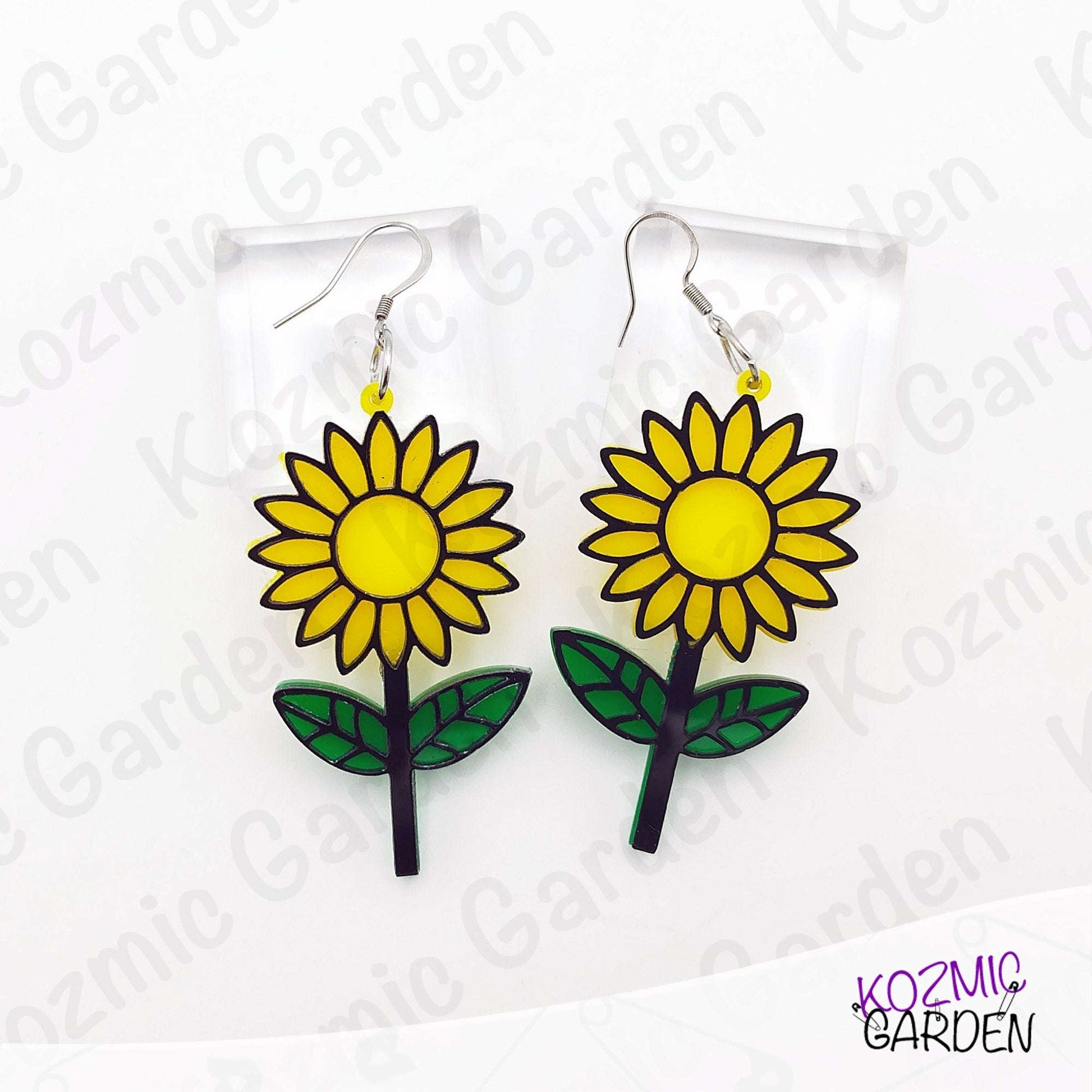 Sunflower Earrings – Hippy, Nature-Inspired Statement Jewelry 🌻