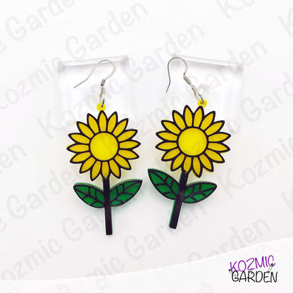 Sunflower Earrings – Hippy, Nature-Inspired Statement Jewelry 🌻