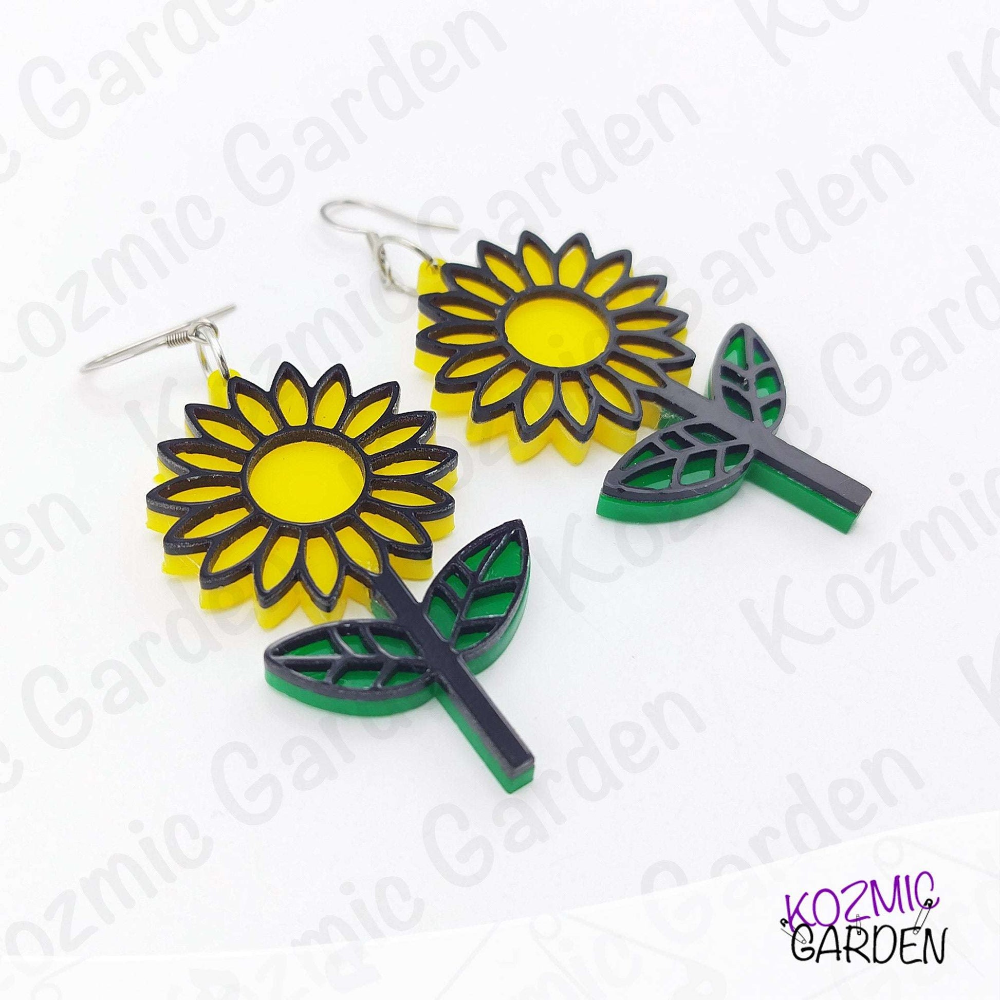 Sunflower Earrings – Hippy, Nature-Inspired Statement Jewelry 🌻