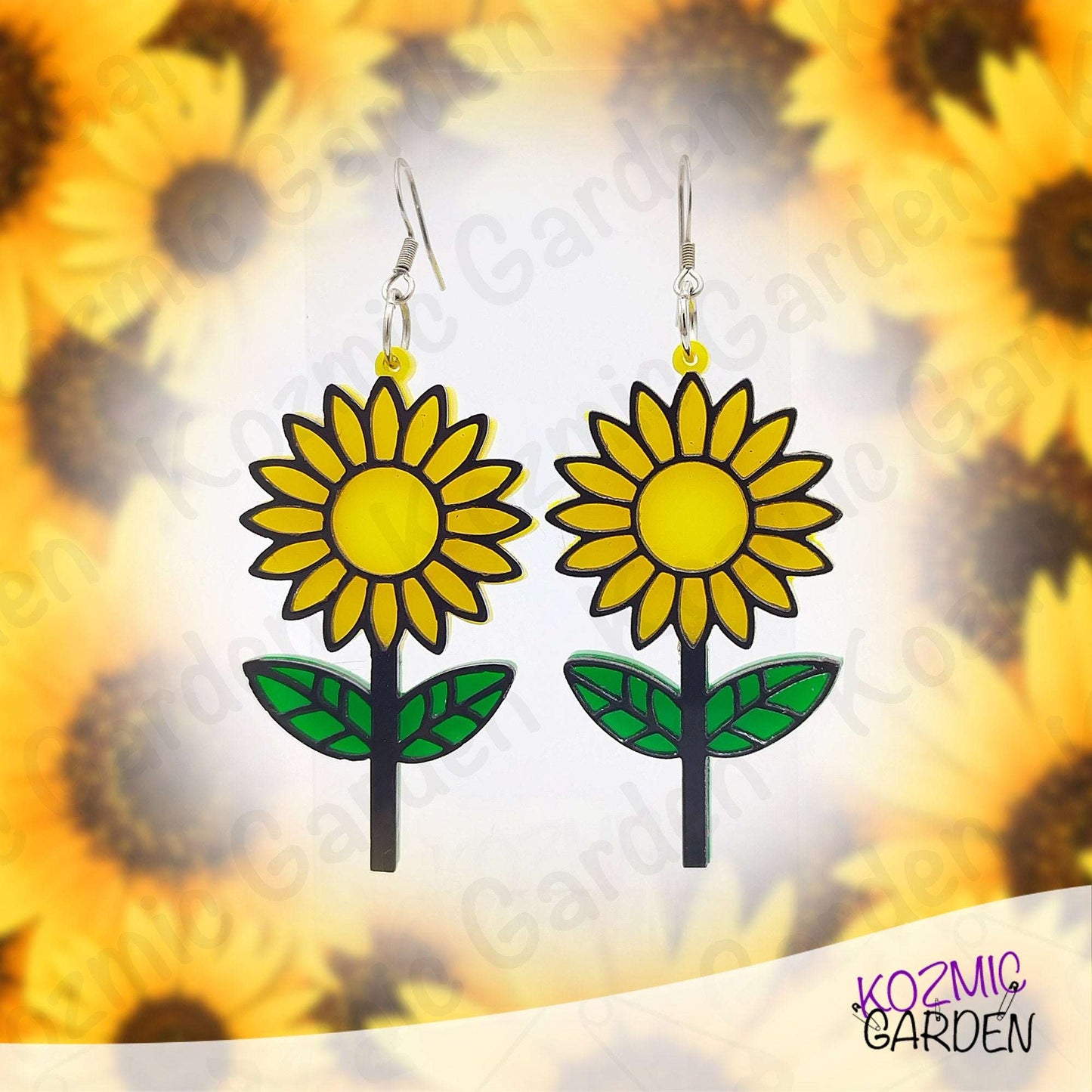 Sunflower Earrings – Hippy, Nature-Inspired Statement Jewelry 🌻