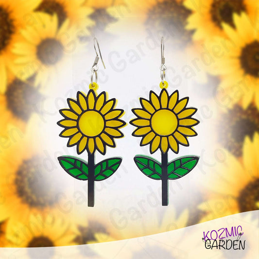 Sunflower Earrings – Hippy, Nature-Inspired Statement Jewelry 🌻