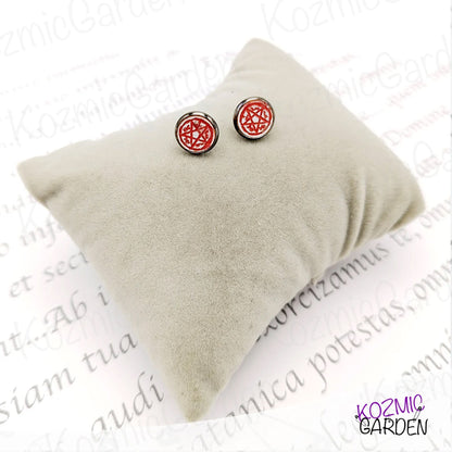 SUPERNATURAL SERIES SYMBOLS STUD EARRINGS | Don't be possessed, protect yourself!